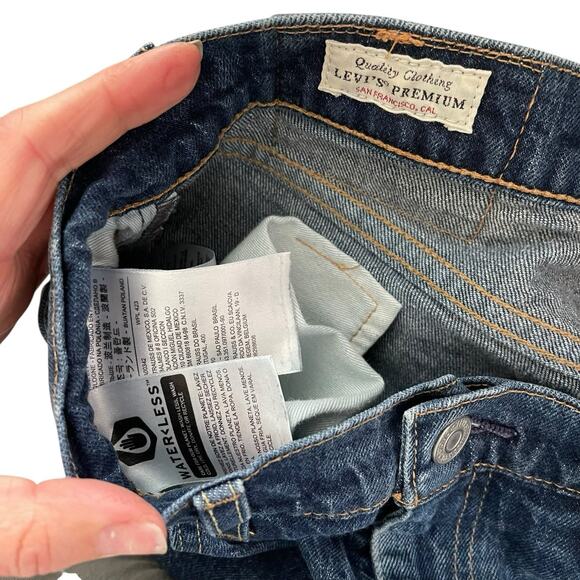 Levi's Mens 31 x 32 511 Jeans Slim Straight Medium Blue Denim Premium Casual - Picture 2 of 10
